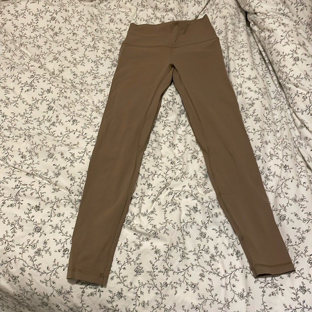 Tan yoga pants